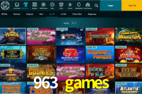 963 games App Interface